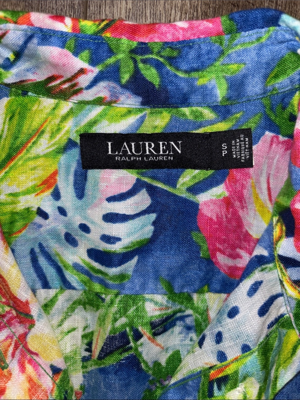 Ralph Lauren Karrie Floral Linen Shirt - Picture 4 of 5